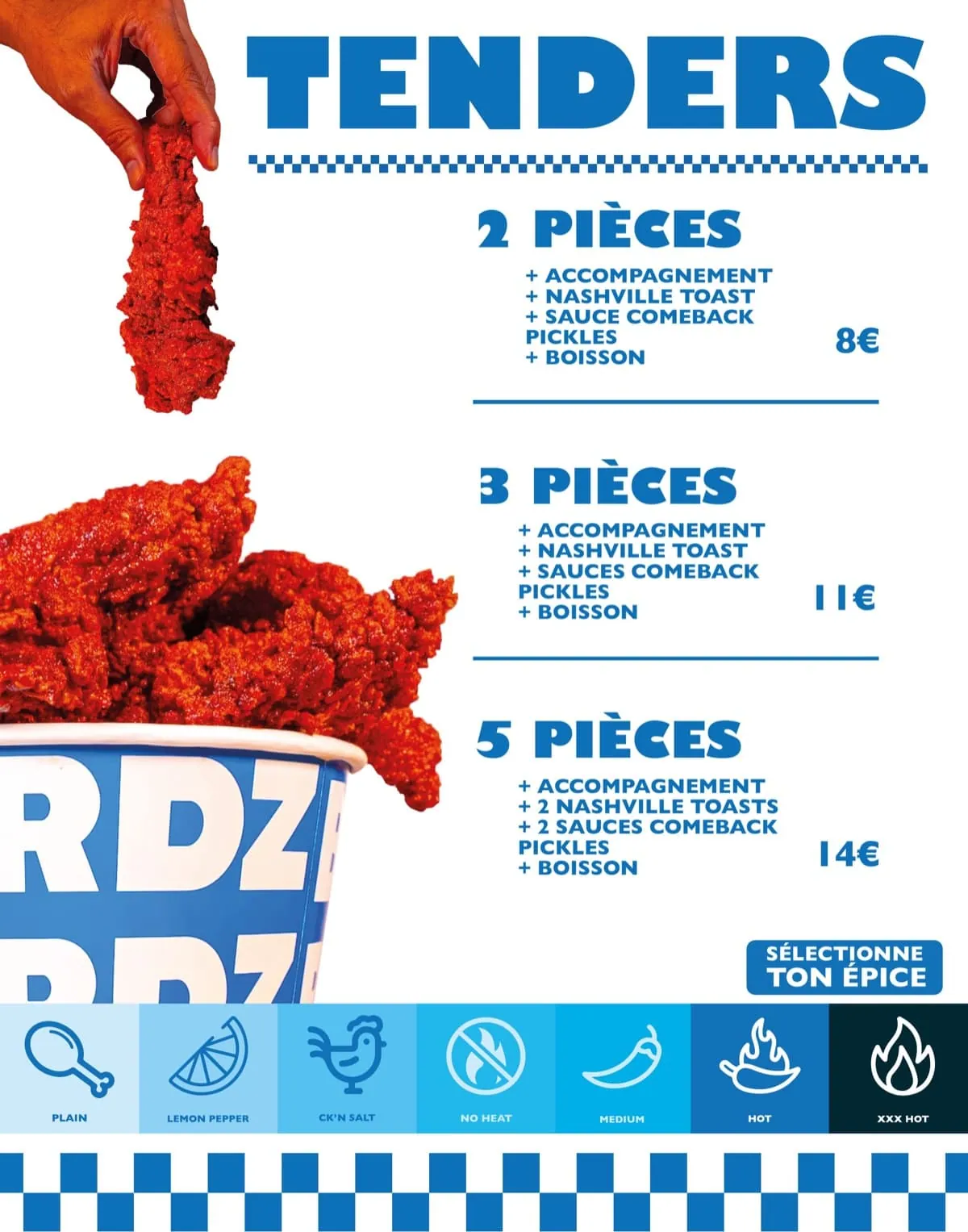 Birdz — menu